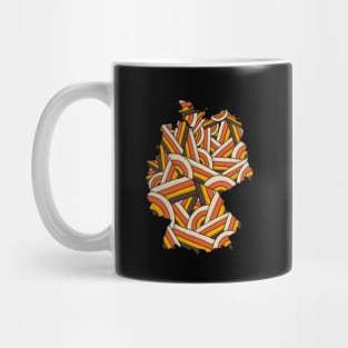 Germany Map Art Mug